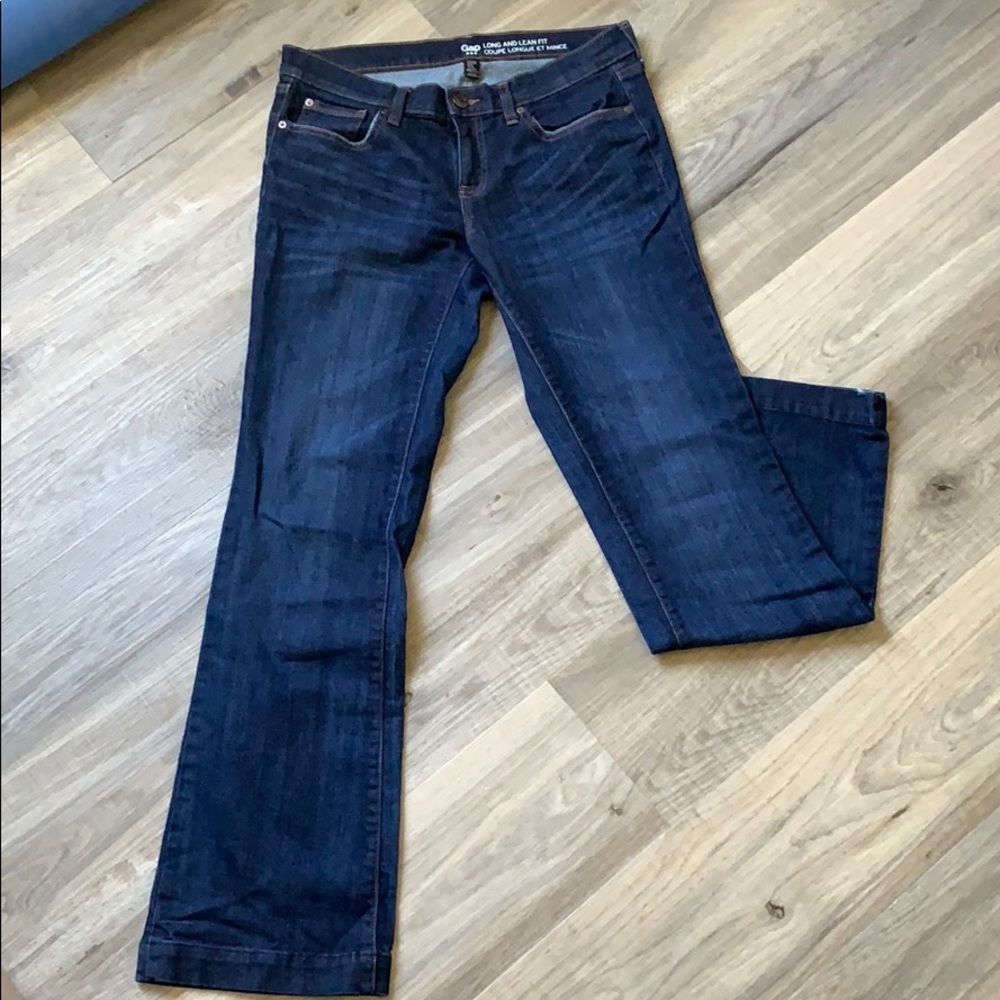 GAP Women's Flare Jeans - Dark Blue